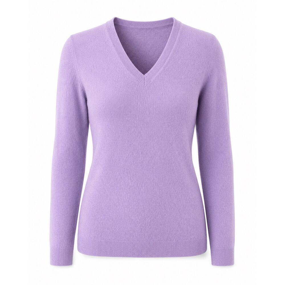 Charter Club Lavender V-Neck Sweater